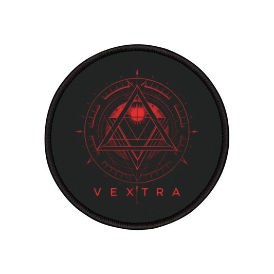 Vextra Iron-On Patch - Edgy Graphic Emblem for Jackets and Bags