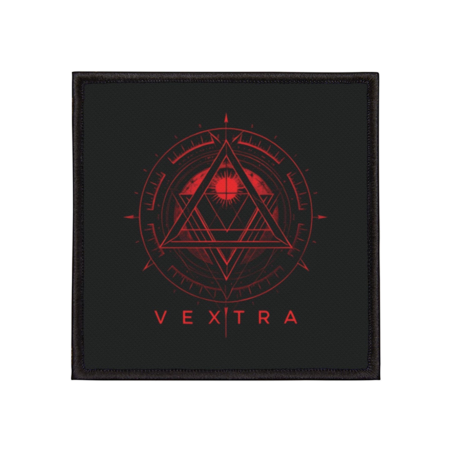 Vextra Iron-On Patch - Edgy Graphic Emblem for Jackets and Bags