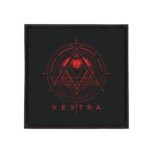 Vextra Iron-On Patch - Edgy Graphic Emblem for Jackets and Bags